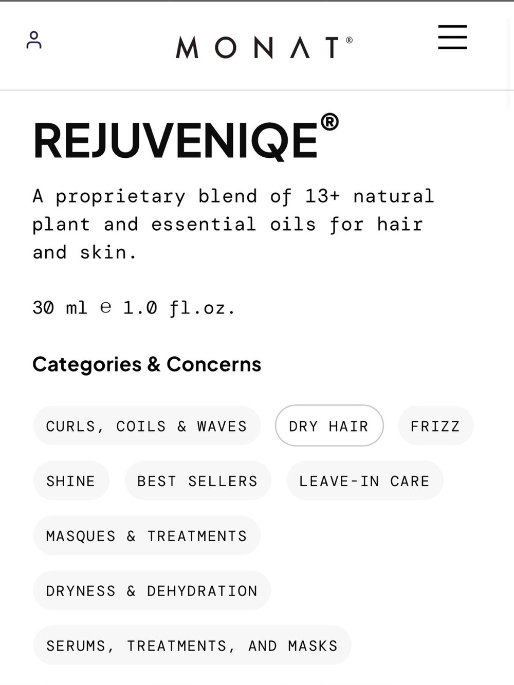 BRAND NEW Rejuveniqe by Monat Oil Intensive - Picture 5 of 13